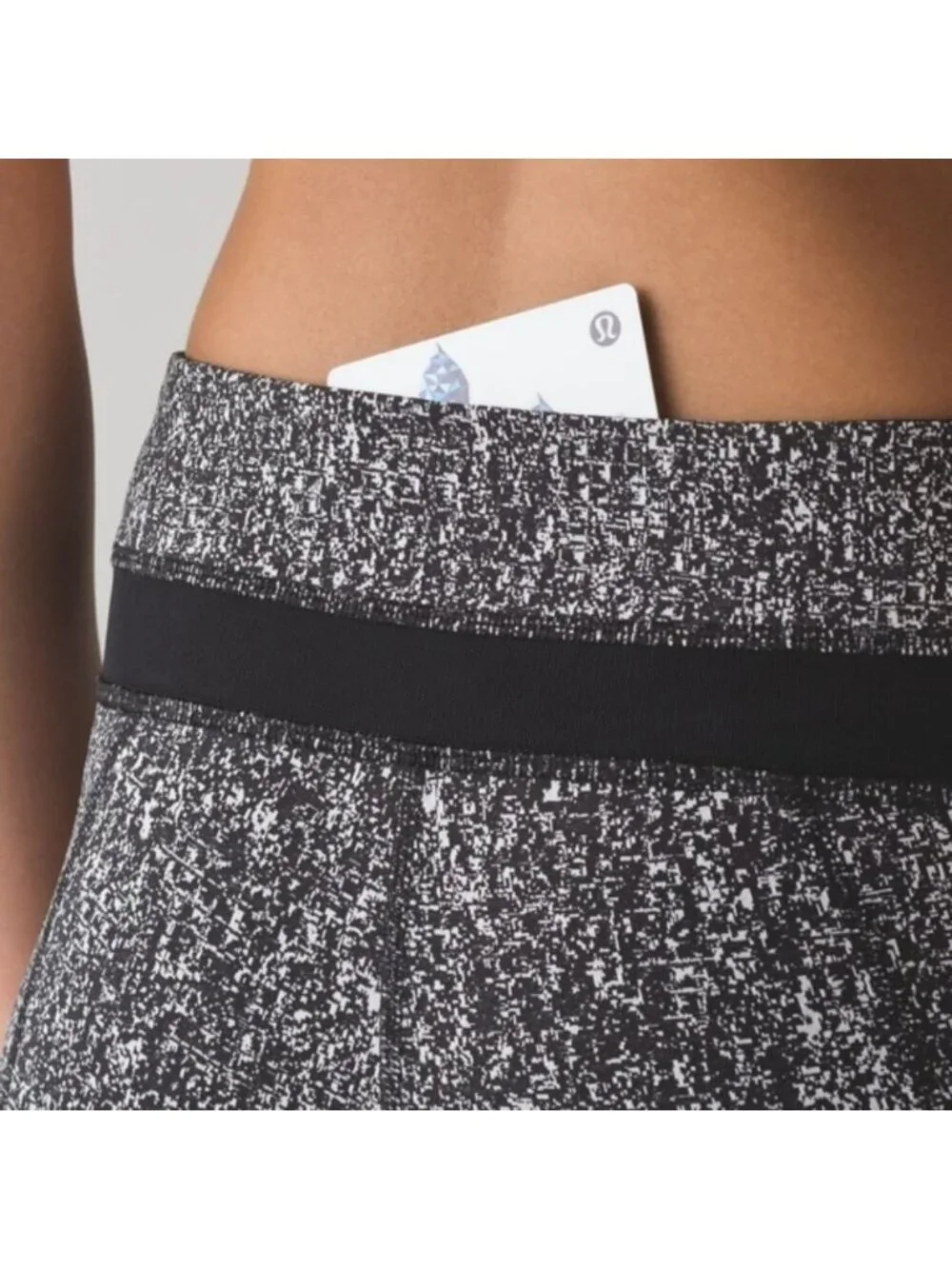 Lululemon Inspire Tight II Power Luxtreme Suited Jacquard Black White / Black